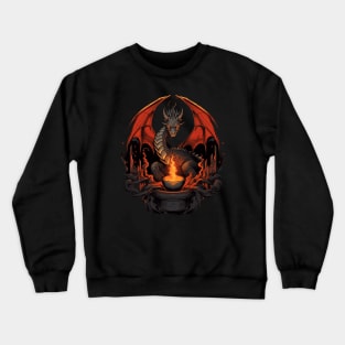 Eternal Flame Keeper Dragon Crewneck Sweatshirt